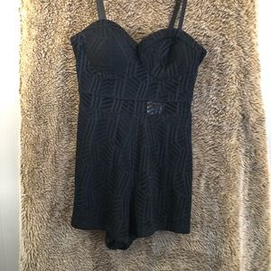 Sexy black mini romper Macy’s